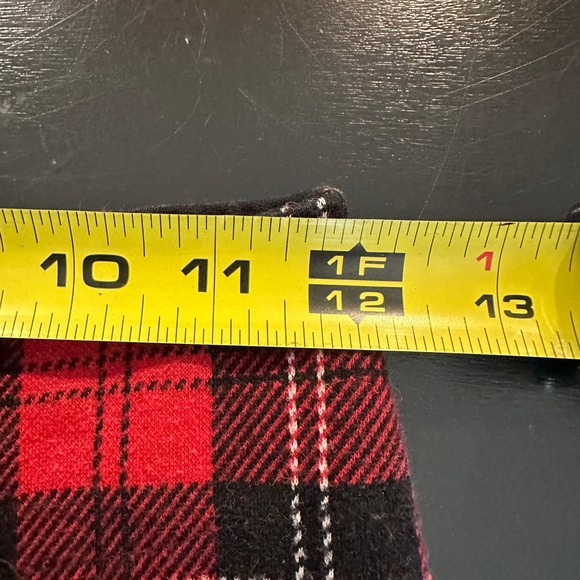 Brandy Melville Women's Red Plaid High Waist‎ Pants Made in Italy - Picture 11 of 14